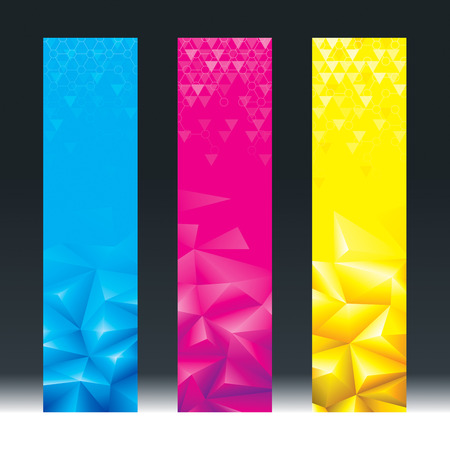 Abstract geometric background vertical banners.のイラスト素材