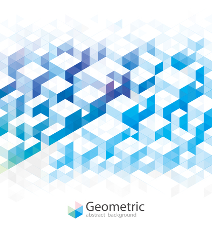 Abstract geometric blue texture urban background.のイラスト素材