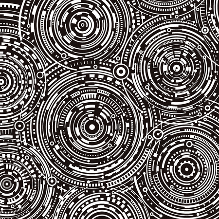 Abstract Technology composition patternのイラスト素材