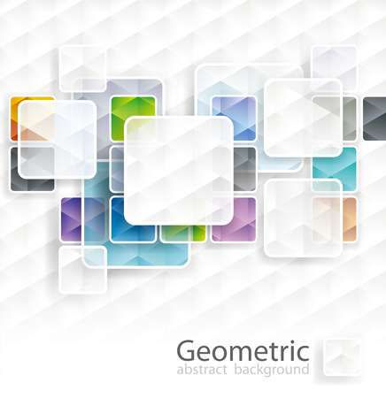 Abstract square cubes background with copy space.のイラスト素材