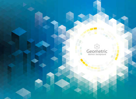 Geometric modern pattern urban architecture abstract background.のイラスト素材