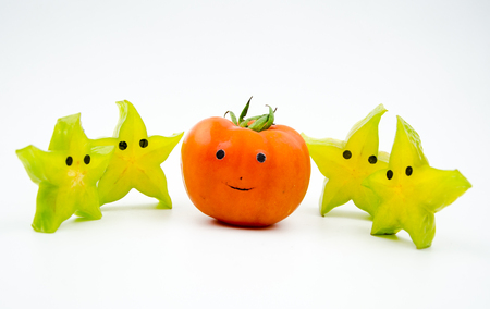 Anthropomorphic fruit-Star fruitの写真素材