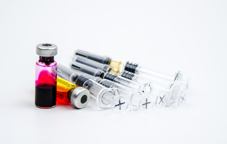 Syringes and chemicals
