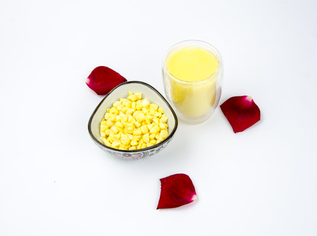 Corn and juiceの写真素材