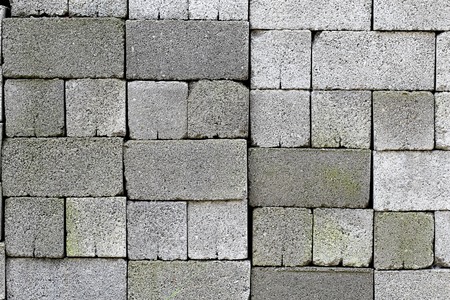 stack of foam blocks. construction texture grey colorの写真素材