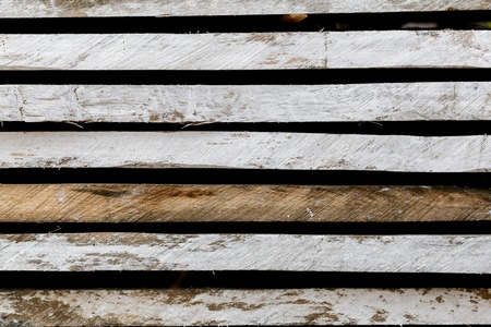 the horizontal texture of the old boardsの写真素材