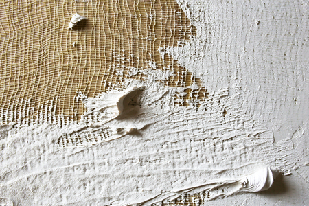 wash of white primer of the canvas. texture for artists