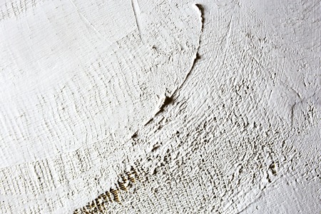 wash of white primer of the canvas. texture for artistsの写真素材