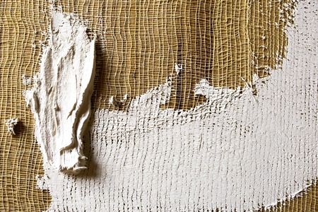 wash of white primer of the canvas. texture for artists