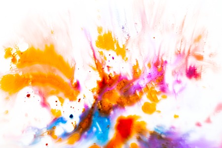 multi-colored splashes   and stains.の写真素材