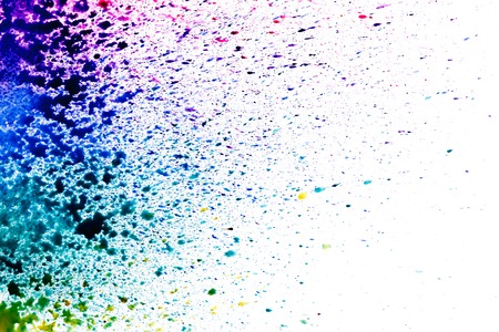 multi-colored splashes   and stains.の写真素材