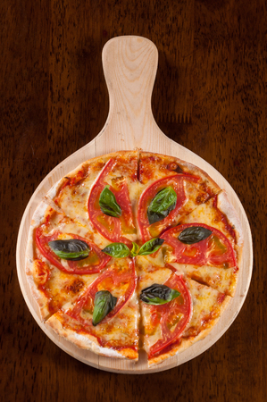 Roasted Pizza with tomatoの写真素材