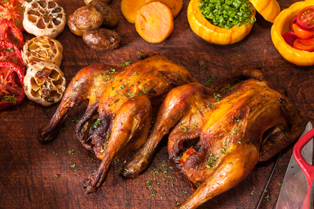 roasted chickenの写真素材