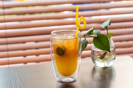 Kumquat lemon drinkの写真素材