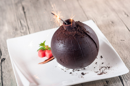 Chocolate bombの写真素材