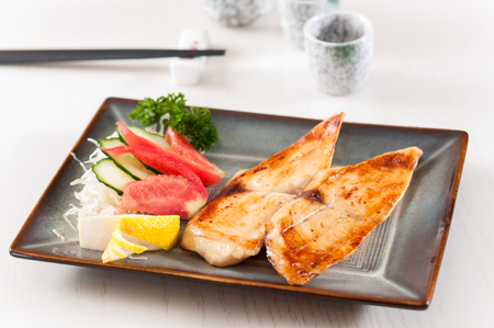 Japanese grill cod fishの写真素材