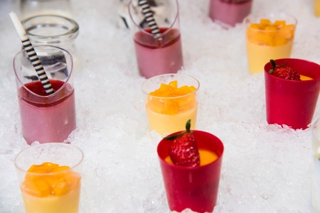 dessert on the ice.の写真素材