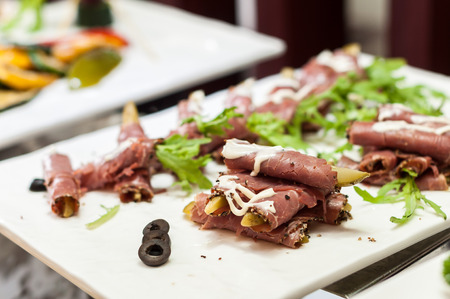 Thai beef saladの写真素材