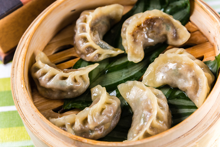 Steamed dumplingの写真素材