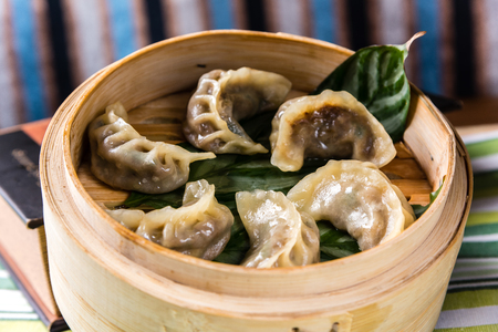 Steamed dumplingの写真素材