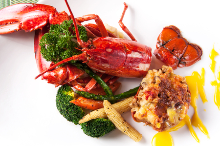 Lobster dinnerの写真素材