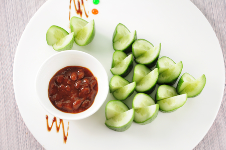 Chinese cuisine--sauce cucumberの写真素材