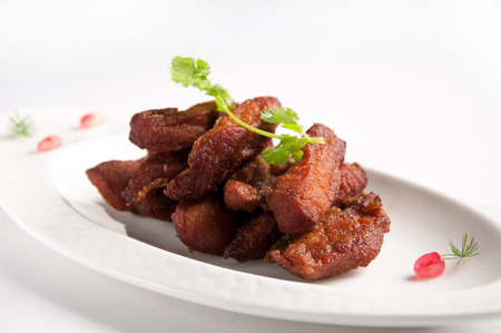 Chinese cuisine--Shanghai Quick fried fishの写真素材