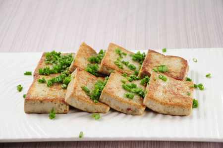 Chinese cuisine--Fried bean curdの写真素材