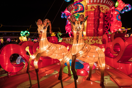 Exhibit Of Lanterns,China's traditional festivalのeditorial素材