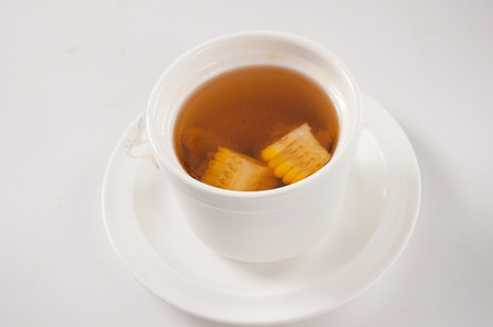 Corn and sparerib soup,Chinese foodの写真素材