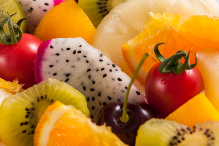 Fresh fruit close upの写真素材