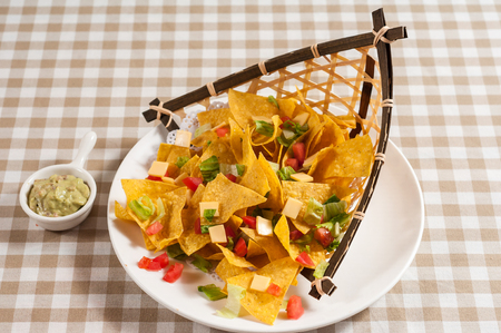 Corn flakes with Avocadoの写真素材