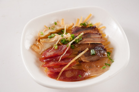 Smoky flavours steamed together,Chinese cuisineの写真素材