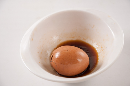 marinated egg,chinese foodの写真素材