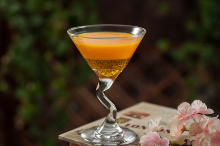 colourful cocktail with splashesの写真素材