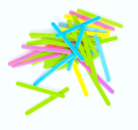 Multi-colored sticksの写真素材