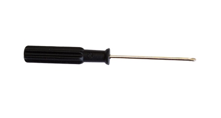 Black Screwdriver isolated on whiteの写真素材