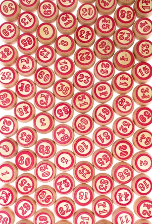 barrels, with the numbers to play lottoの写真素材