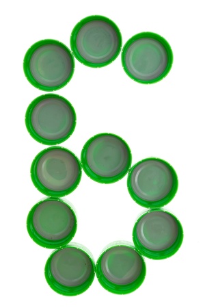 The numbers of cork from a lemonadeの写真素材