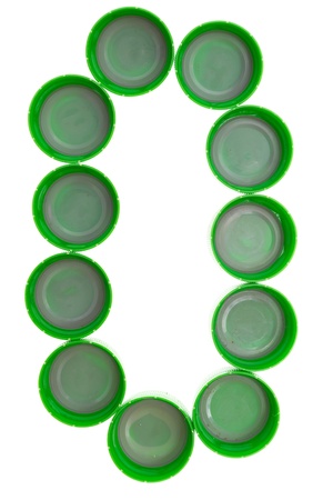 The numbers of cork from a lemonadeの写真素材