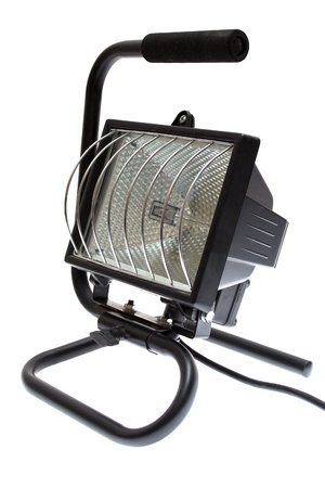 projector is isolated on a white backgroundの写真素材