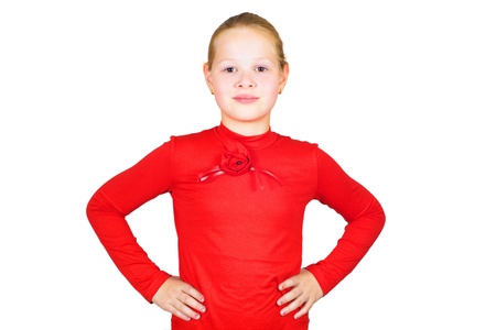 Beautiful Child girl  portrait on studio .の写真素材