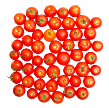 multitude of tomatoes close-up viewの写真素材