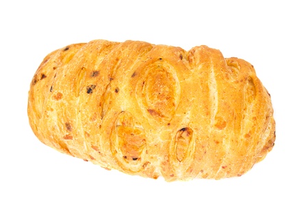 Wheat buns isolated on whiteの写真素材