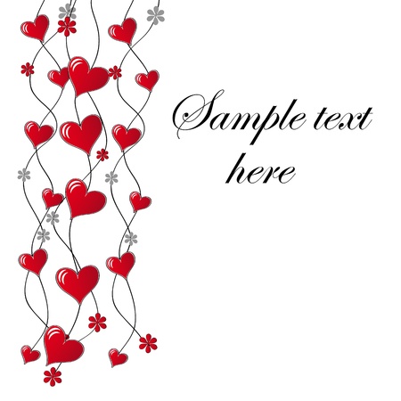 Valentine`s day card in vectorのイラスト素材