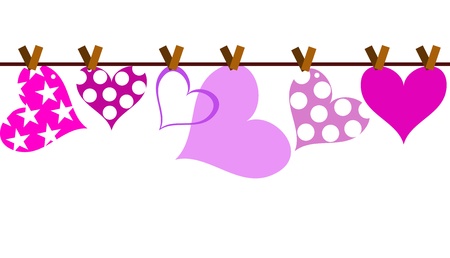 vector valentine background with heartのイラスト素材