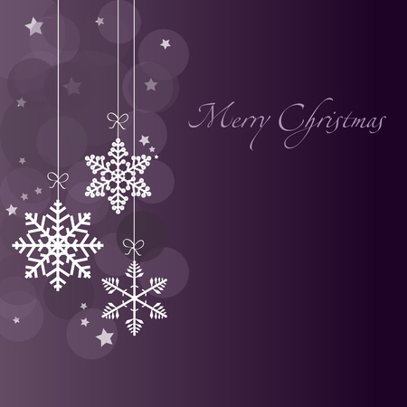 Christmas card with snowflakesの写真素材