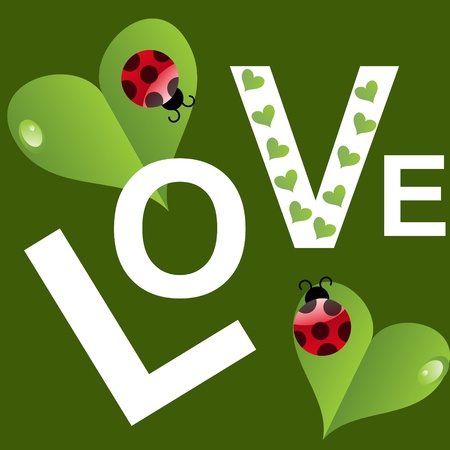 Natural Valentines Day background. Vector illustration.のイラスト素材