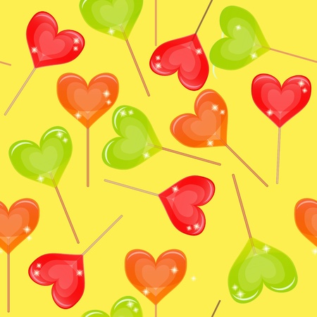 Seamless background with multi-coloured candyのイラスト素材
