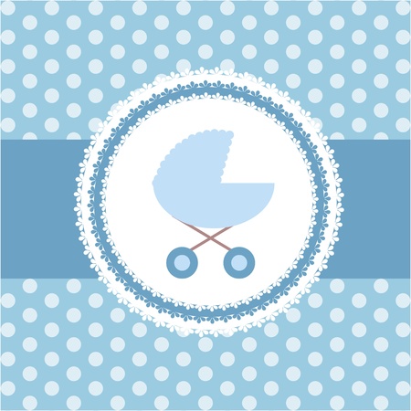 Cute BABY BOY greeting cardのイラスト素材